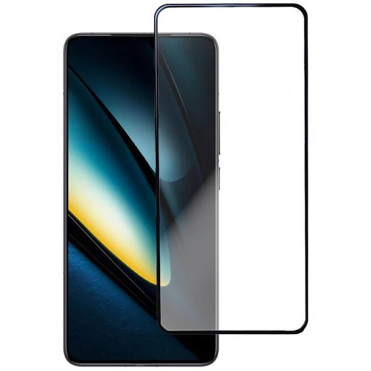 Picasee 3D zaštitno kaljeno staklo s okvirom za Xiaomi Poco F6 - crne boje