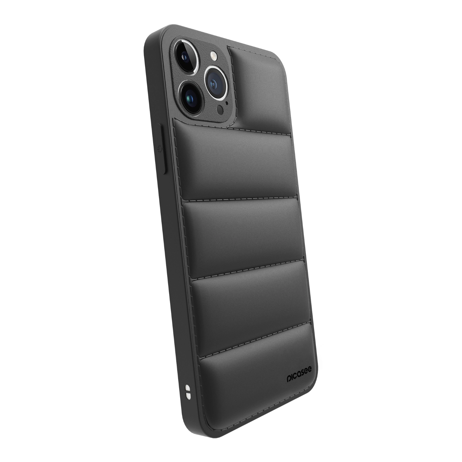 Picasee Puffer case pro Apple iPhone 12 - Picasee Puffer - Crna