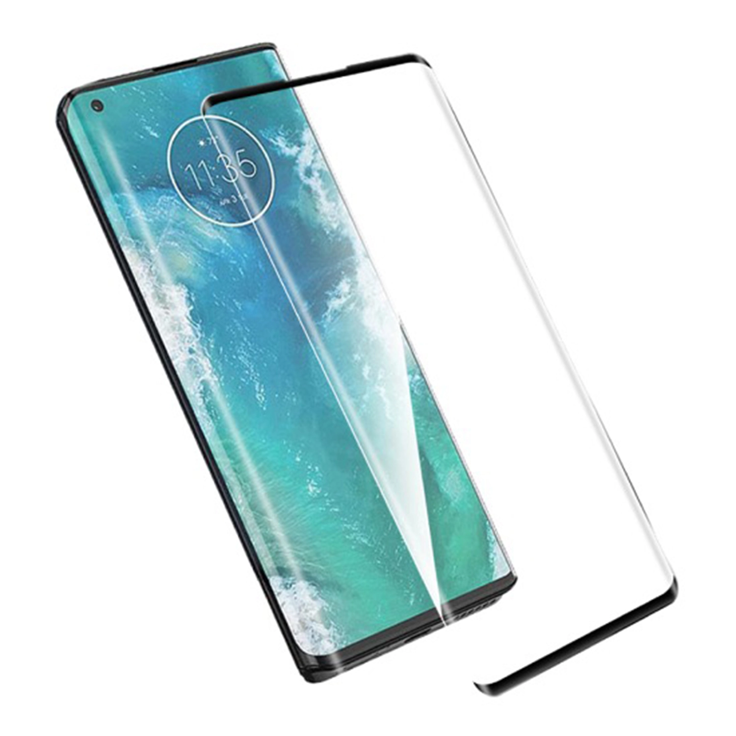 Picasee 3D zaštitno kaljeno staklo s okvirom za Motorola Moto G86 5G - crne boje