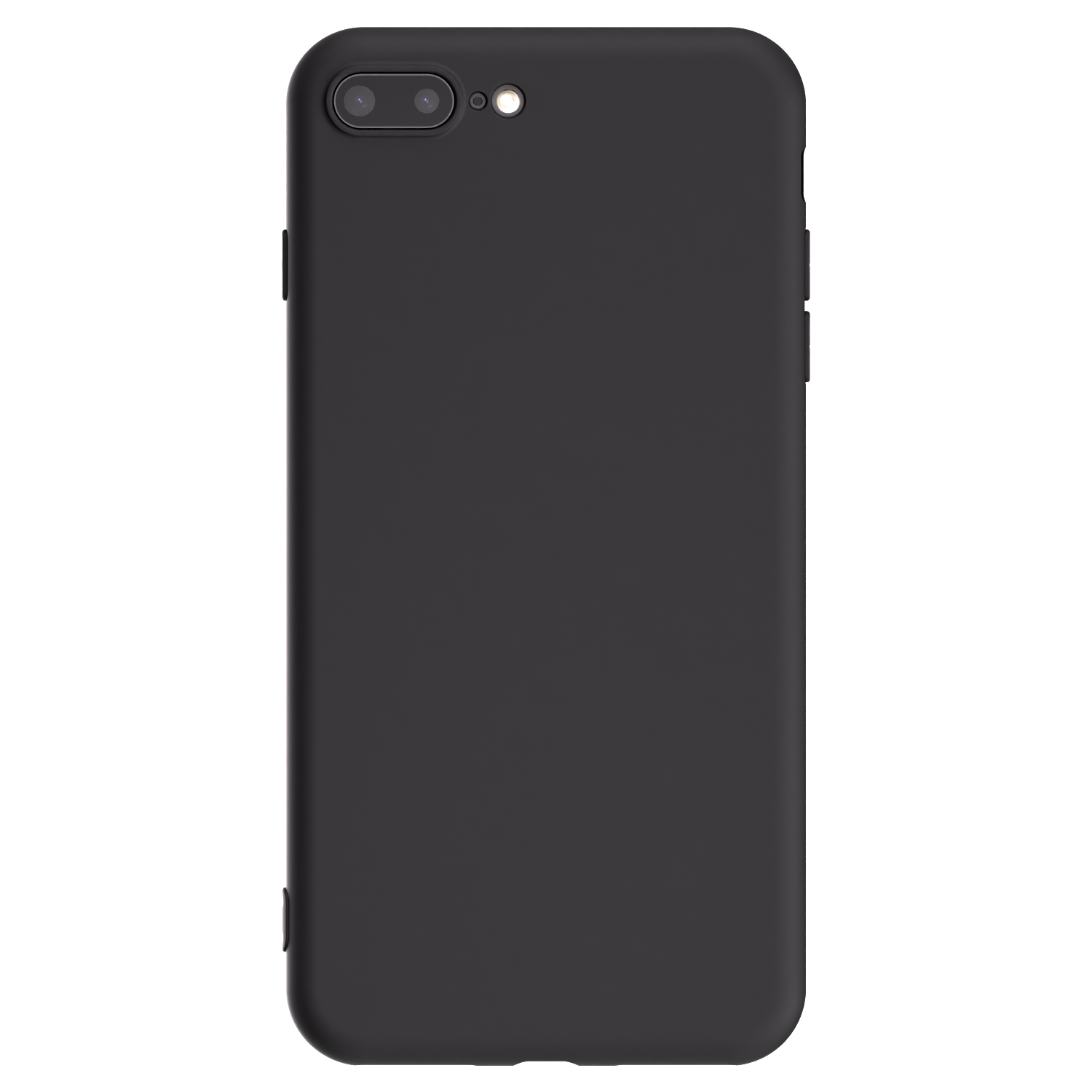 Picasee crna silikonska maskica za Apple iPhone 8 Plus - Vlastiti foto dizajn