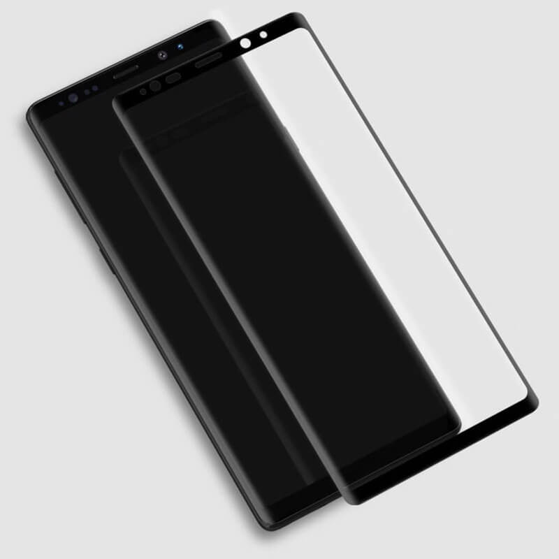 3x Picasee 3D zaštitno kaljeno staklo sa savijenim rubovima, za Samsung Galaxy Note 9 N960F - crne boje - 2+1 gratis