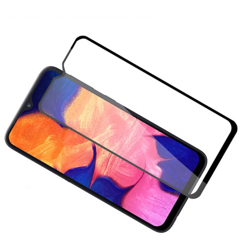 3x Picasee 3D zaštitno kaljeno staklo s okvirom za Samsung Galaxy A10 A105F - crne boje - 2+1 gratis