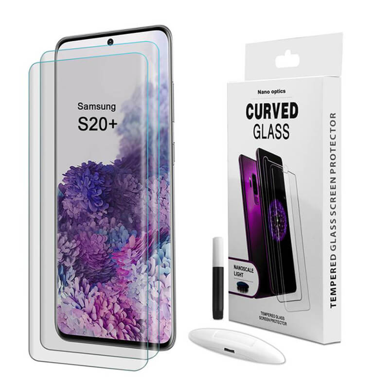 3x Picasee 3D UV zaštitno staklo za Samsung Galaxy S20+ G985F - 2+1 gratis