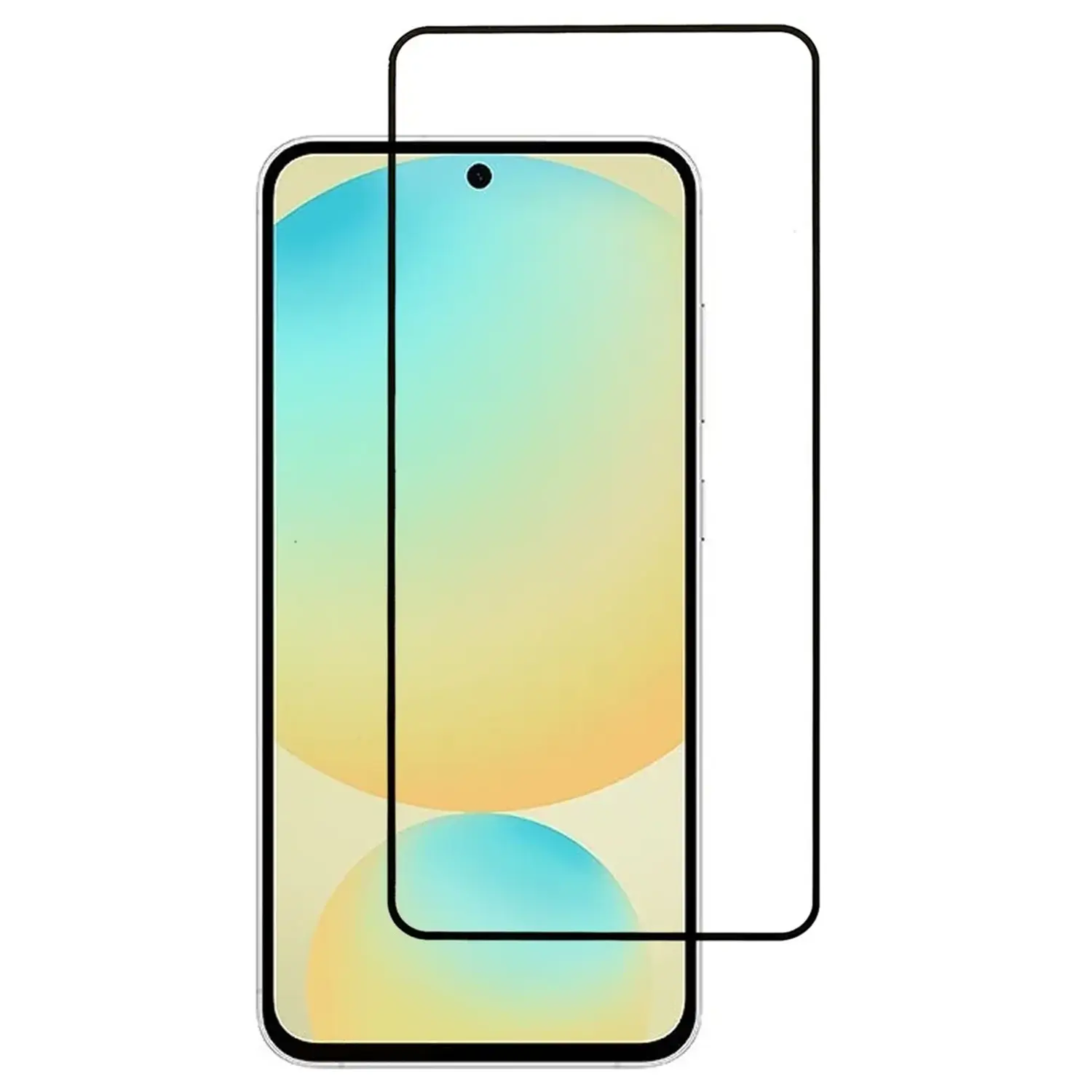 Picasee 3D zaštitno kaljeno staklo s okvirom za Samsung Galaxy S26 FE - crne boje