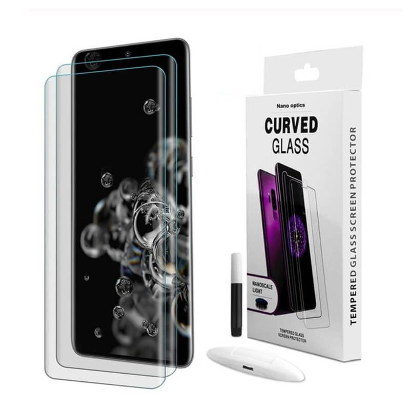 3x Picasee 3D UV zaštitno staklo za Samsung Galaxy S20 Ultra 5G G988F - 2+1 gratis