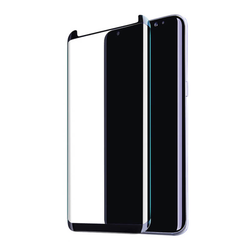 Picasee 3D zaštitno kaljeno staklo sa savijenim rubovima, za Samsung Galaxy S8+ G955F - crne boje