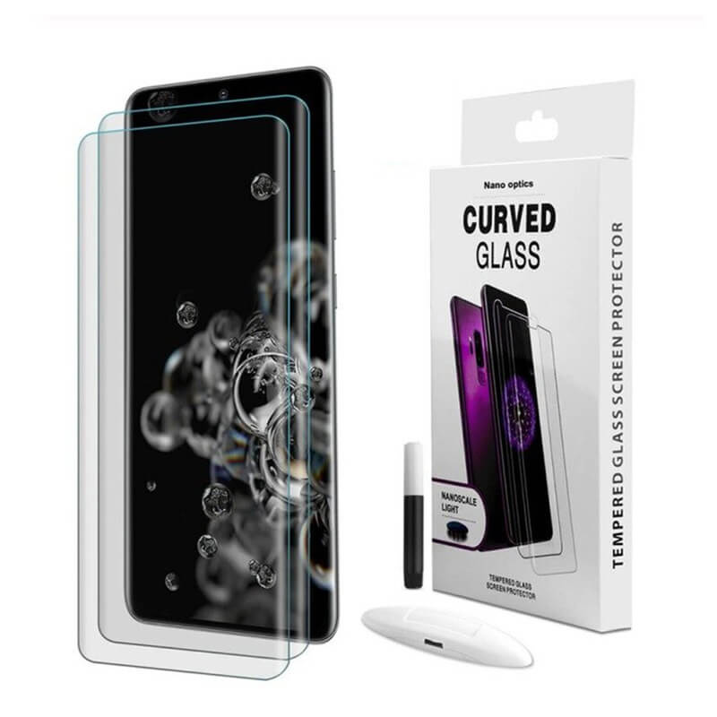 3x Picasee 3D UV zaštitno staklo za Samsung Galaxy S21 5G G991B - 2+1 gratis