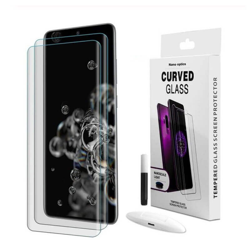3x Picasee 3D UV zaštitno staklo za Samsung Galaxy S21 Ultra 5G G998B - 2+1 gratis