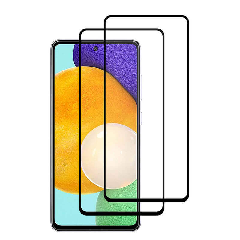 3x Picasee 3D zaštitno kaljeno staklo s okvirom za Samsung Galaxy A53 5G - crne boje - 2+1 gratis