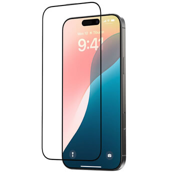 3x 3D kaljeno staklo s okvirom za Apple iPhone 16 Pro - crne boje