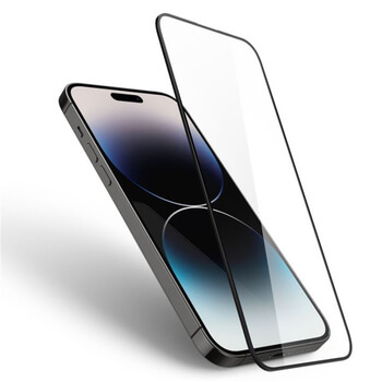 3D kaljeno staklo s okvirom za Apple iPhone 16 Pro Max - crne boje