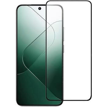3D kaljeno staklo s okvirom za Xiaomi 14T - crne boje