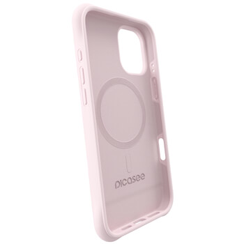 PicaseeShock-proof case s MagSafe Apple iPhone 15 Pro - Personalizirano graviranje - Ružičasta