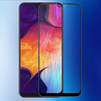 Picasee 3D zaštitno kaljeno staklo s okvirom za Samsung Galaxy A70 A705F - crne boje