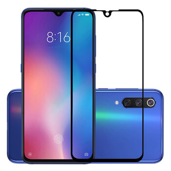 3x Picasee 3D zaštitno kaljeno staklo s okvirom za Xiaomi Mi 9 SE - crne boje - 2+1 gratis