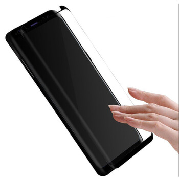 Picasee 3D zaštitno kaljeno staklo sa savijenim rubovima, za Samsung Galaxy S9 G960F - crne boje