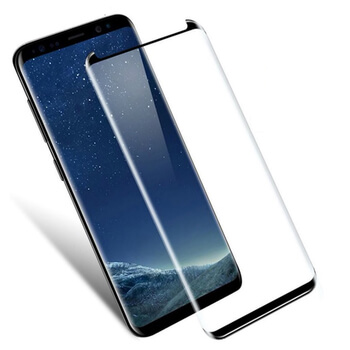 Picasee 3D zaštitno kaljeno staklo sa savijenim rubovima, za Samsung Galaxy S9 G960F - crne boje