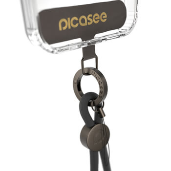 Picasee Cross-body phone strap - Crna