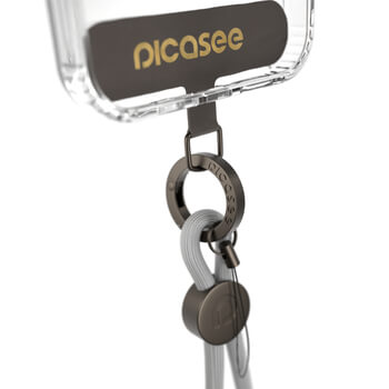 Picasee Cross-body phone strap - Sivo