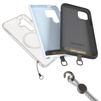 Picasee Cross-body phone strap - Sivo