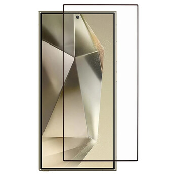 3D kaljeno staklo s okvirom za Samsung Galaxy S25 Ultra 5G - crne boje