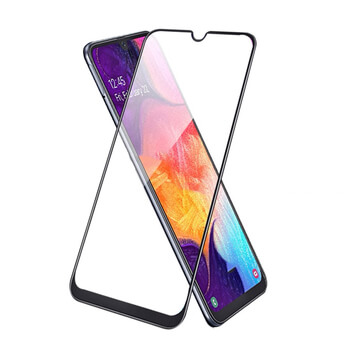 3D kaljeno staklo s okvirom za Samsung Galaxy A20e A202F - crne boje