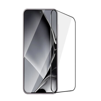 3D kaljeno staklo s okvirom za Samsung Galaxy S25 Edge 5G - crne boje