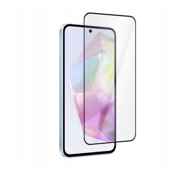 3x 3D kaljeno staklo s okvirom za Samsung Galaxy A36 5G - crne boje