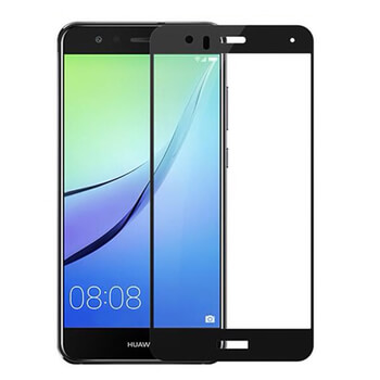 3D kaljeno staklo s okvirom za Huawei P10 Lite - crne boje