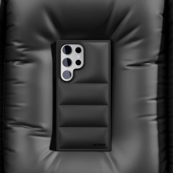 Picasee Puffer case pro Samsung Galaxy S22 Ultra 5G - Picasee Puffer - Crna