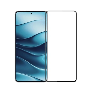 3x 3D kaljeno staklo s okvirom za Xiaomi Redmi Note 14S - crne boje