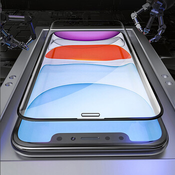 3x Picasee 3D zaštitno kaljeno staklo s okvirom za Apple iPhone 11 Pro - crne boje - 2+1 gratis