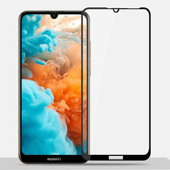 3D kaljeno staklo s okvirom za Huawei Y6 2019 - crne boje