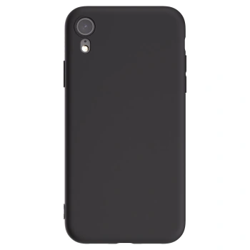 Picasee crna silikonska maskica za Apple iPhone XR - Vlastiti foto dizajn