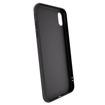 Picasee crna silikonska maskica za Apple iPhone XS Max - White Dollar