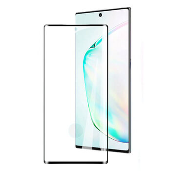 3x Picasee 3D zaštitno kaljeno staklo sa savijenim rubovima, za Samsung Galaxy Note 10+ N975F - crne boje - 2+1 gratis
