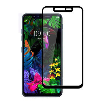 Picasee 3D zaštitno kaljeno staklo s okvirom za LG G8s ThinQ - crne boje