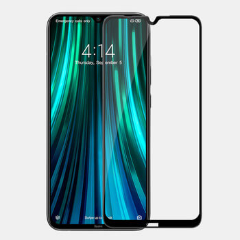 3D kaljeno staklo s okvirom za Xiaomi Redmi Note 8 - crne boje