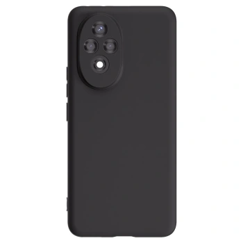 Picasee crna silikonska maskica za Honor 200 Pro 5G - Vlastiti foto dizajn
