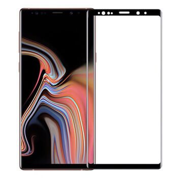 3x Picasee 3D zaštitno kaljeno staklo sa savijenim rubovima, za Samsung Galaxy Note 9 N960F - crne boje - 2+1 gratis