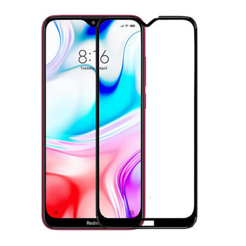 3D kaljeno staklo s okvirom za Xiaomi Redmi Note 8T - crne boje