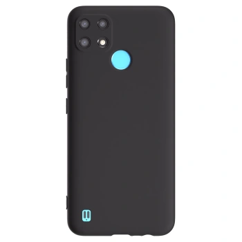 Picasee crna silikonska maskica za Realme C21 - Vlastiti foto dizajn