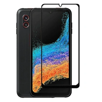 3D kaljeno staklo s okvirom za Samsung Galaxy Xcover 7 - crne boje