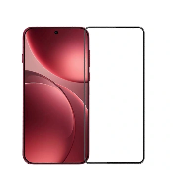 3x 3D kaljeno staklo s okvirom za OPPO Find X9 - crne boje