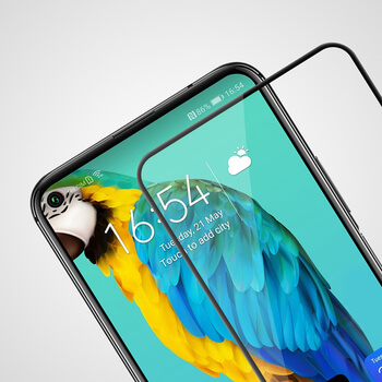 Picasee 3D zaštitno kaljeno staklo s okvirom za Huawei Nova 5T - crne boje