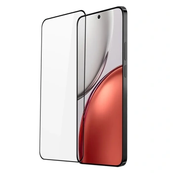 3x 3D kaljeno staklo s okvirom za Honor Magic8 Lite 5G - crne boje