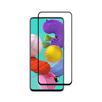 Picasee 3D zaštitno kaljeno staklo s okvirom za Samsung Galaxy A51 A515F - crne boje