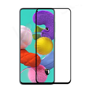 Picasee 3D zaštitno kaljeno staklo s okvirom za Samsung Galaxy A51 A515F - crne boje