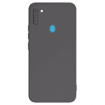 Picasee crna silikonska maskica za Samsung Galaxy M11 - Vlastiti foto dizajn