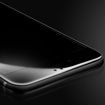 3x Picasee 3D zaštitno kaljeno staklo s okvirom za Apple iPhone 7 - crne boje - 2+1 gratis